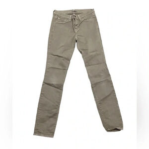 J Brand Womens The Skinny In Taupe Low Rise  811k120 Beige Classic Preppy 26